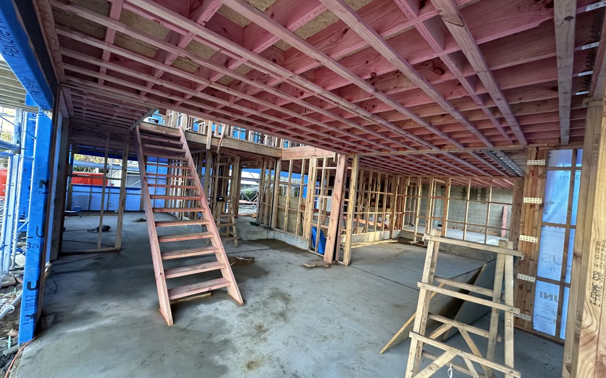 Five bedroom house under construction by GTD Construction in Mission Bay, Auckland